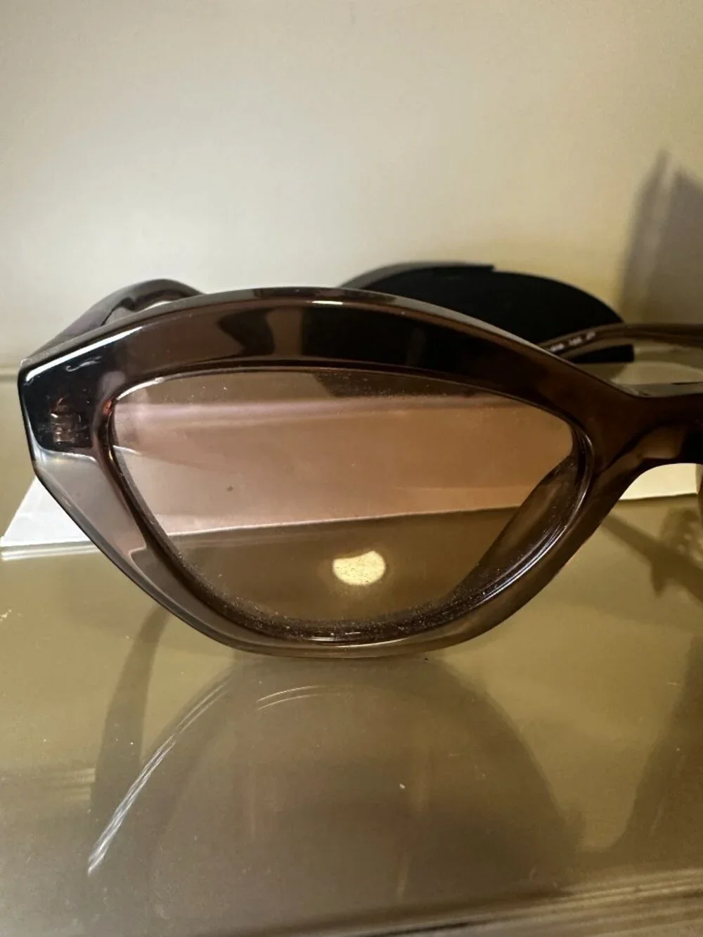Prada PR A02S Brown Transparent/Brown (17O-60B) Sunglasses - Picture 8 of 12
